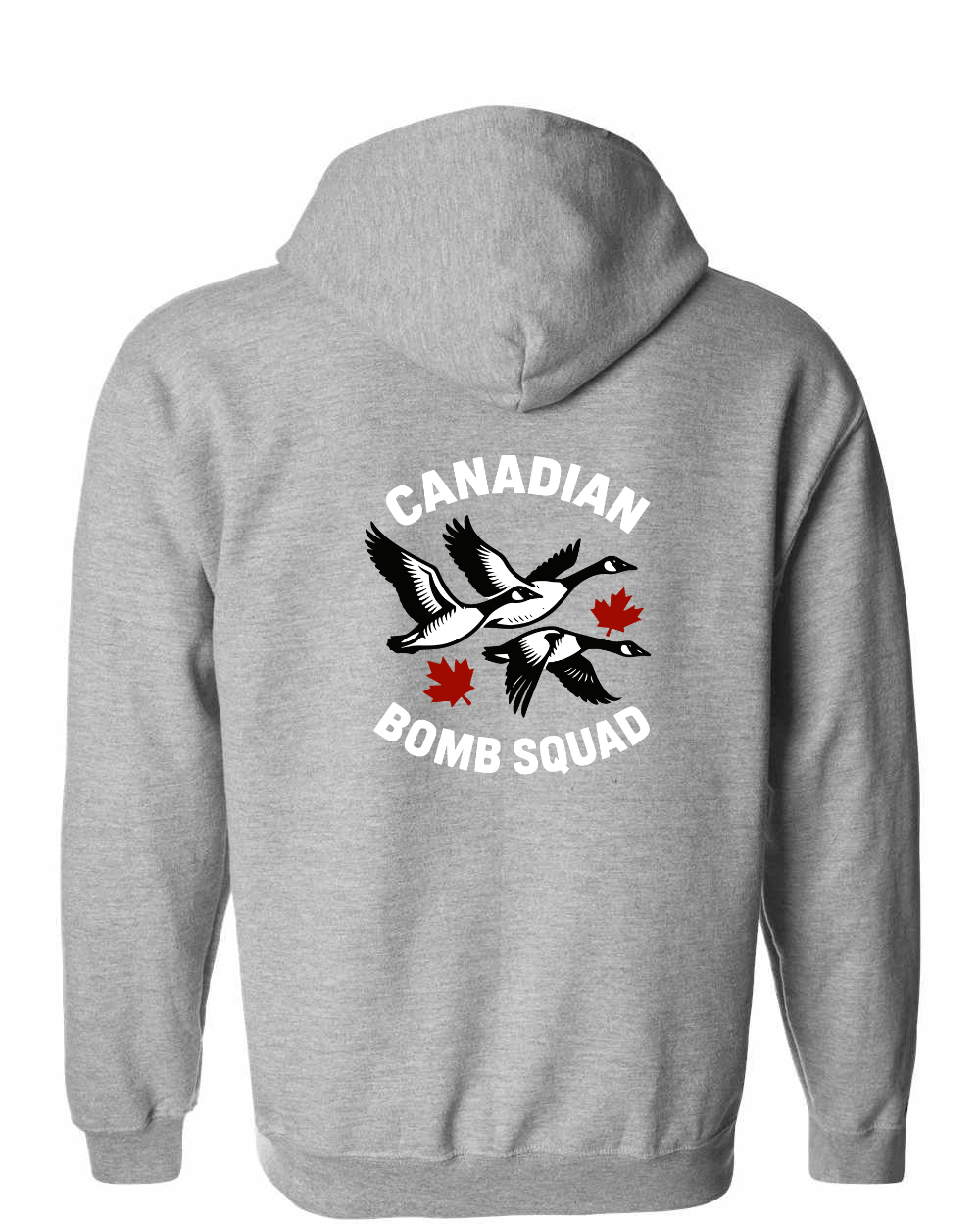 Canadian Bomb Squad Left Chest And Back Zip Hoodie