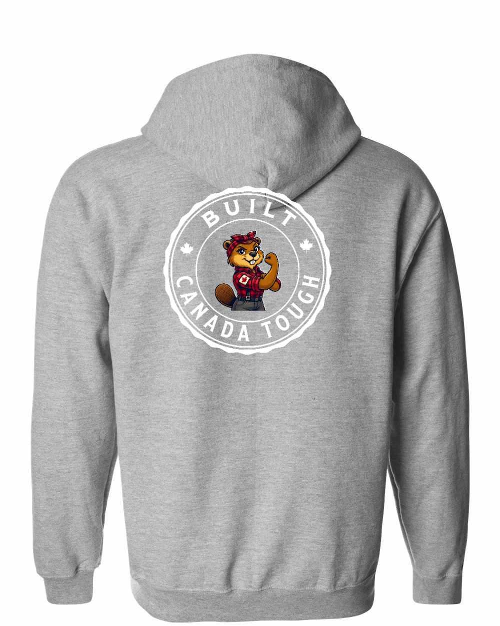 Built Canada Tough Rosie Flex Left Chest and Back Zip Hoodie - Gildan Canada (sewn Internationally)