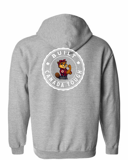Built Canada Tough Rosie Flex Left Chest and Back Zip Hoodie - Gildan Canada (sewn Internationally)