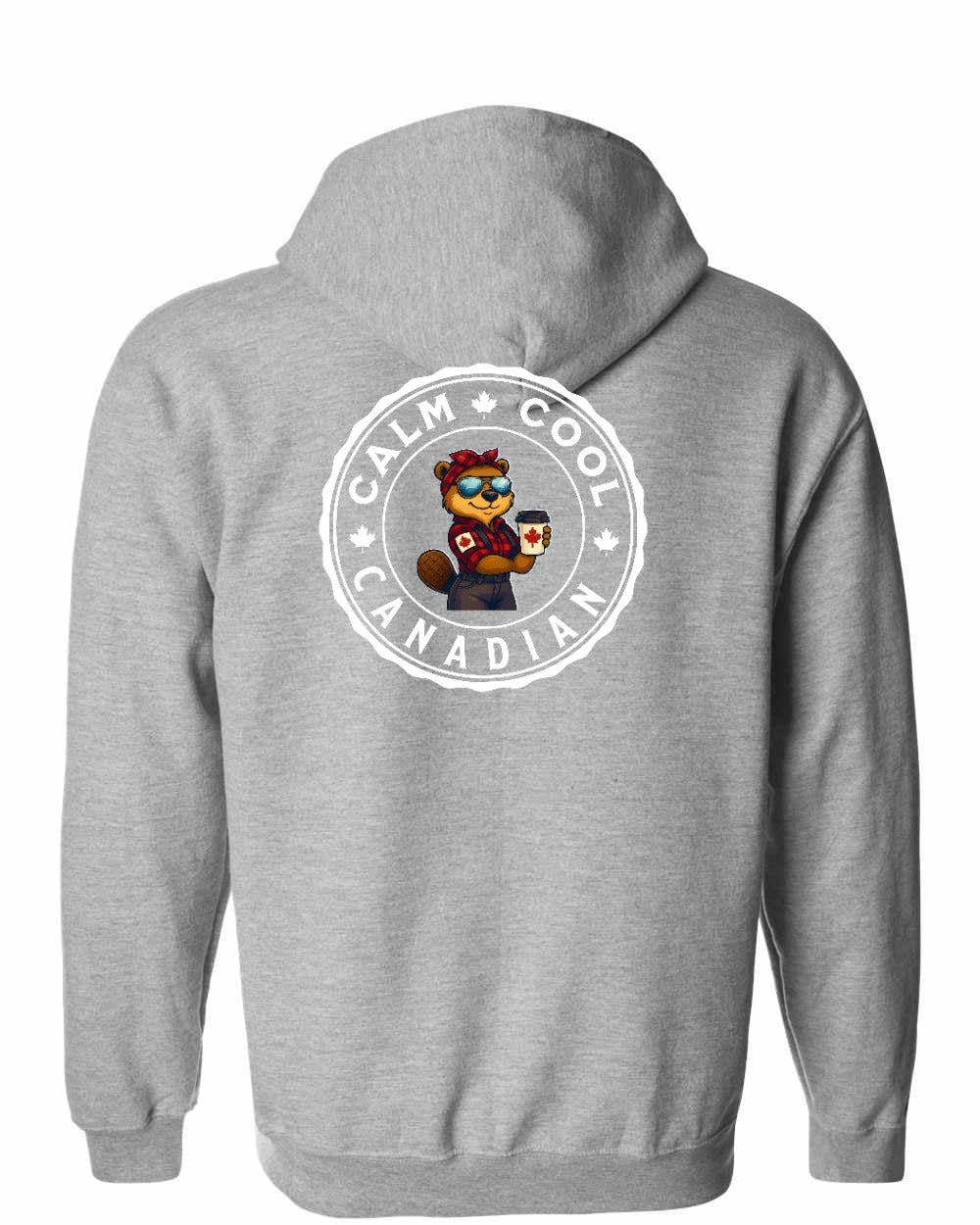 Calm Cool Rosie Sunglasses Left Chest and Back Zip Hoodie