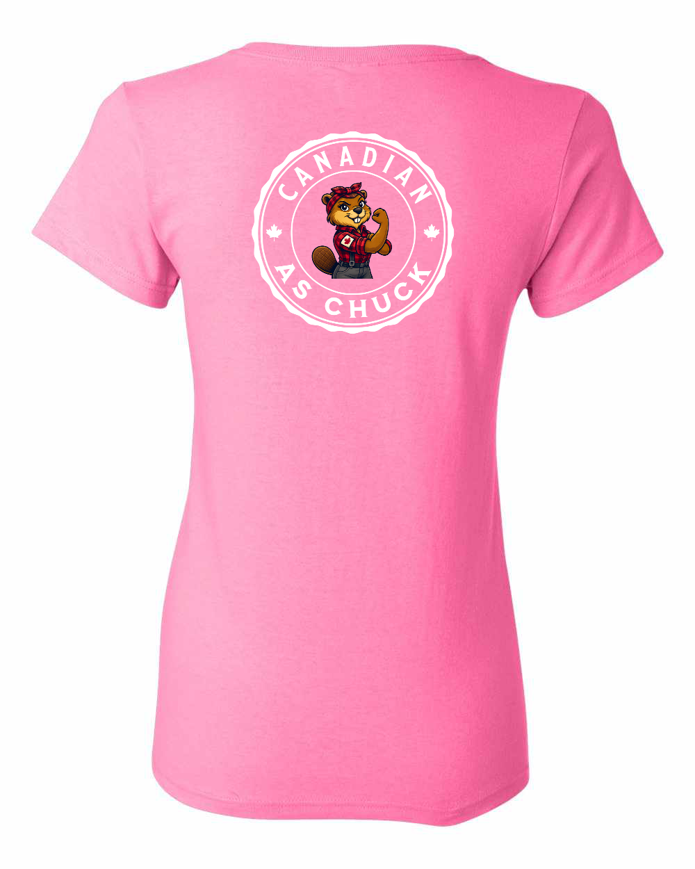 Canadian a Chuck Rosie Flex Left Chest and Back Women's Tee - Gildan Canada (sewn Internationally)