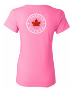 Canadian Strong Leaf Left Chest and Back Women's Tee