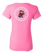 Canadian Strong Beaver Left Chest and Back Women's Tee