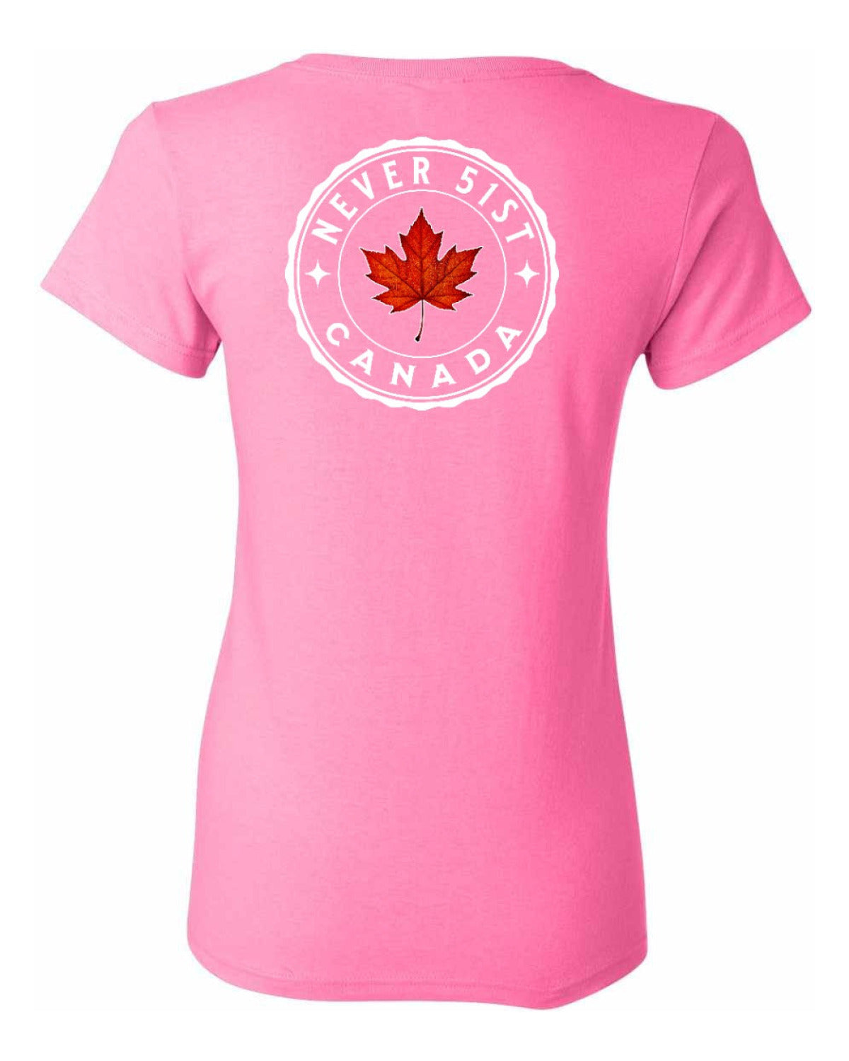 Never 51st Leaf Left Chest And Back Women's Tee