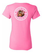 Proud to be Canadian Beaver Left Chest and Back Women's Tee