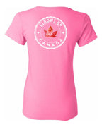 Elbows Up Leaf Left Chest and Back  Women's Tee