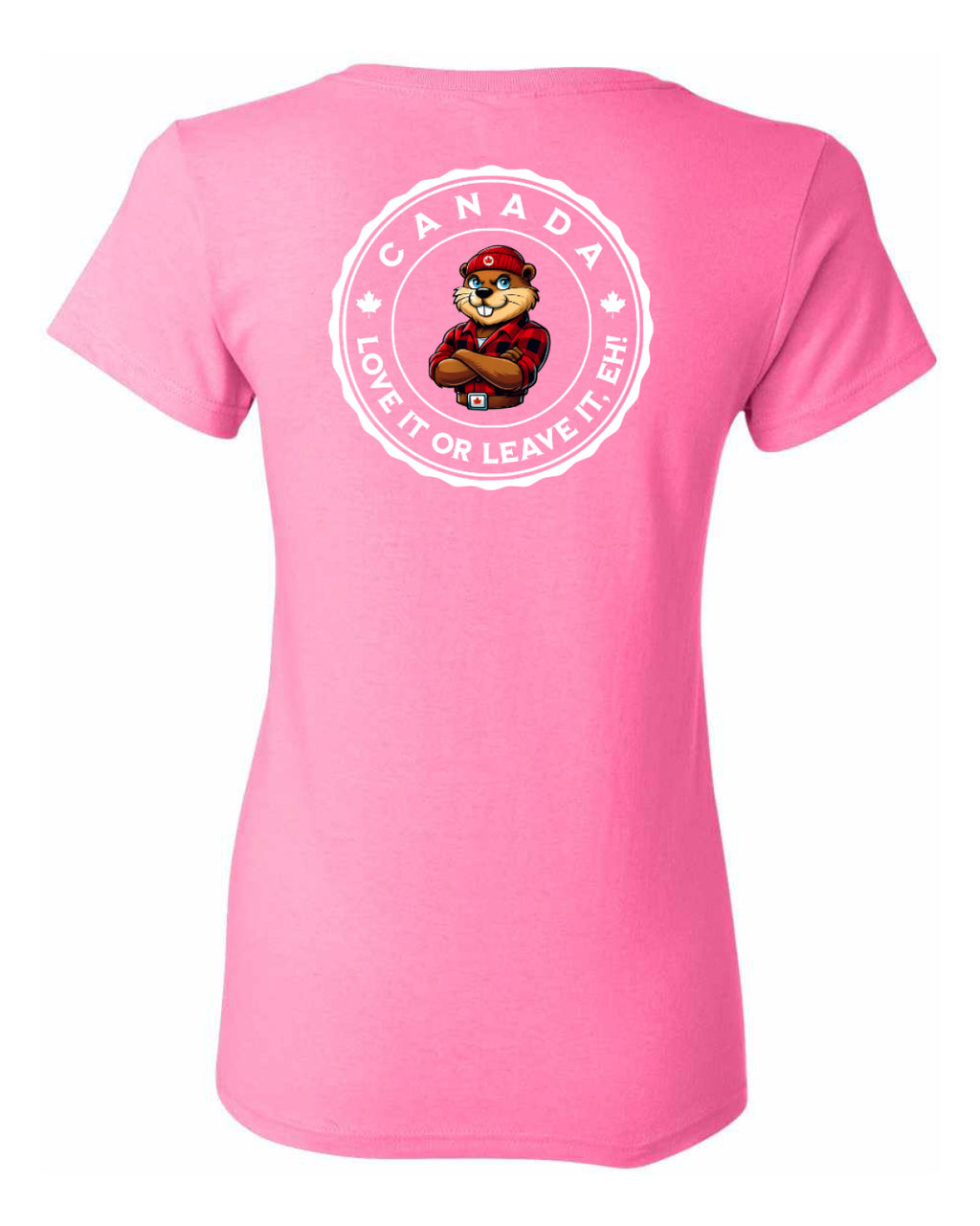 Canada Love it or Leave it Left Chest and Back Women's Tee