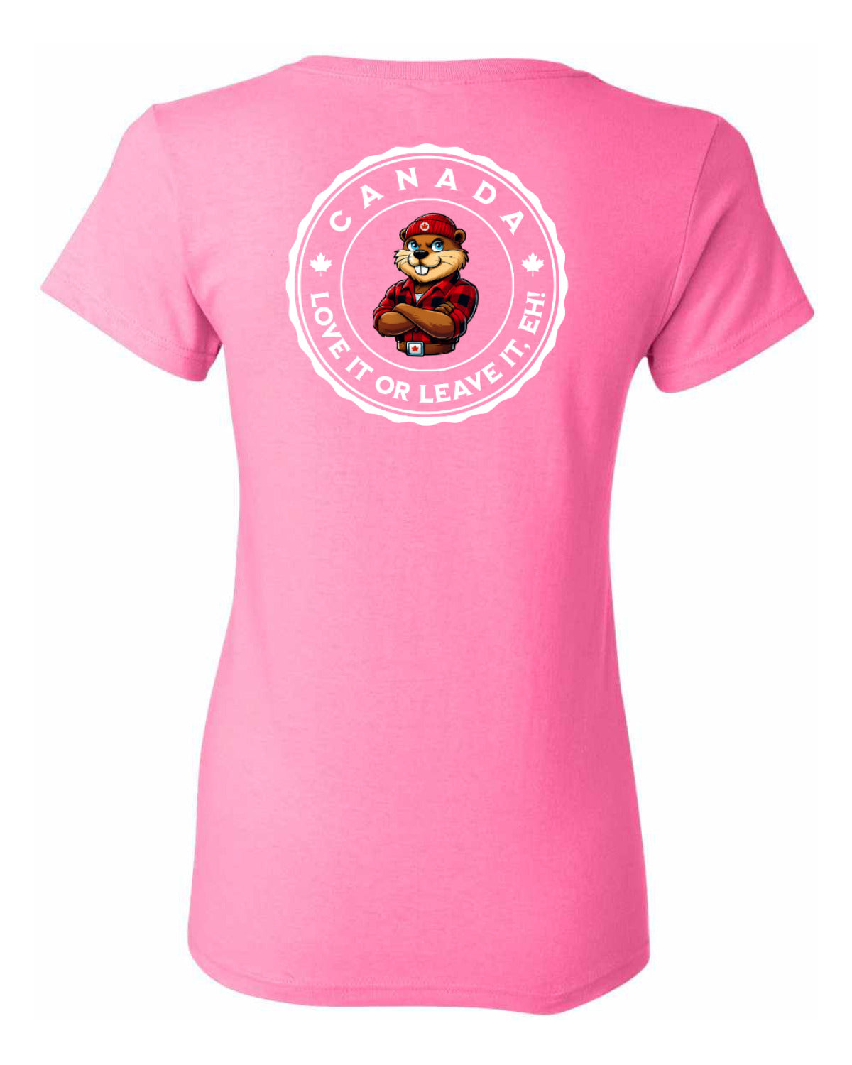 Canada Love it or Leave it Left Chest and Back Women's Tee