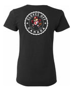 Gloves Off Beaver Left Chest And Back Women's Tee