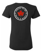 Proud to be Mean and Nasty Leaf Left Chest and Back Women's Tee