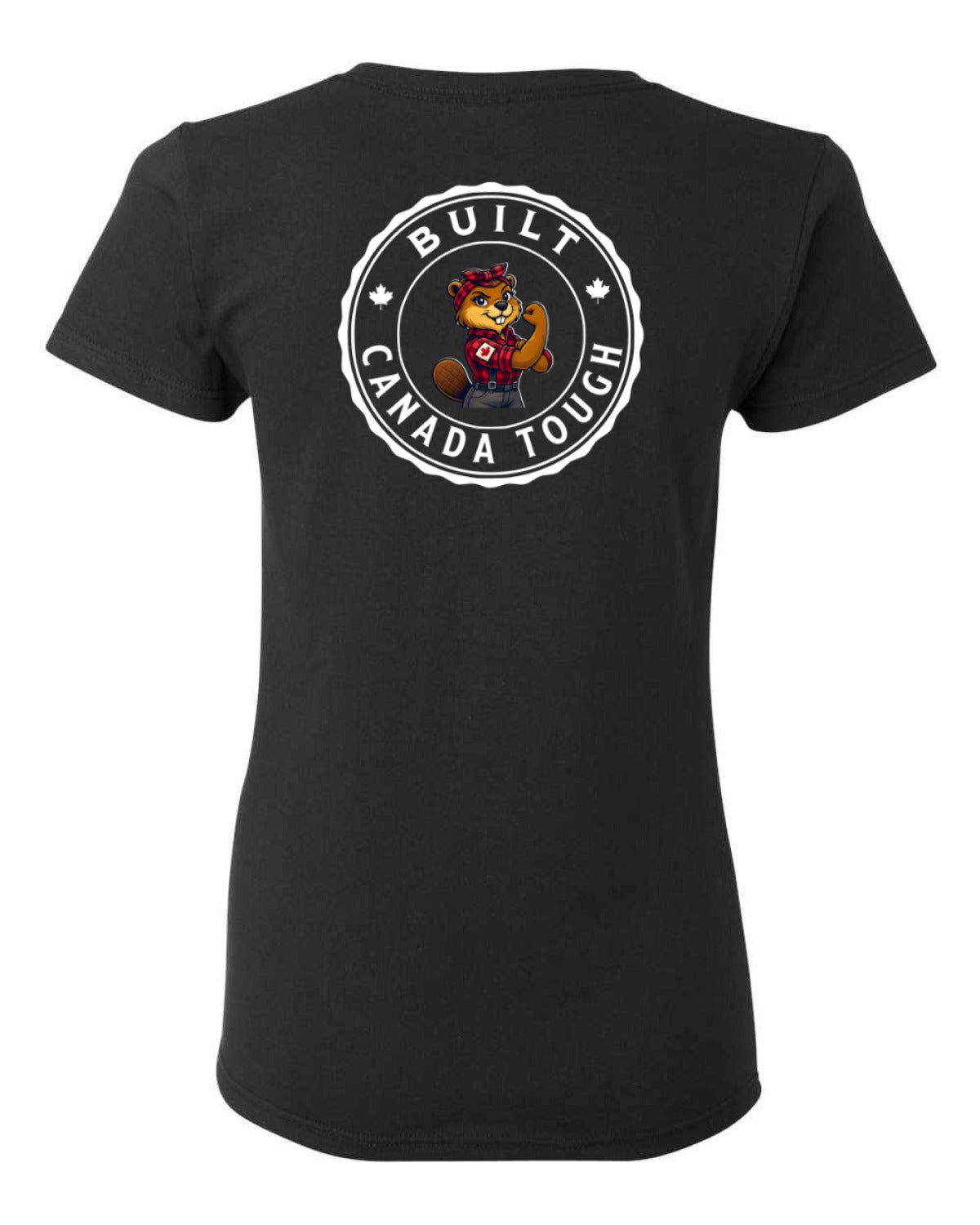 Built Canada Tough Rosie Left Chest and Back Women's Tee