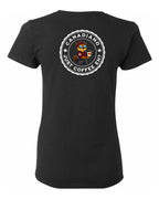 Canadiano Just Coffee eh! Rosie Sunglasses Left Chest and Back Women's Tee  (Copy)