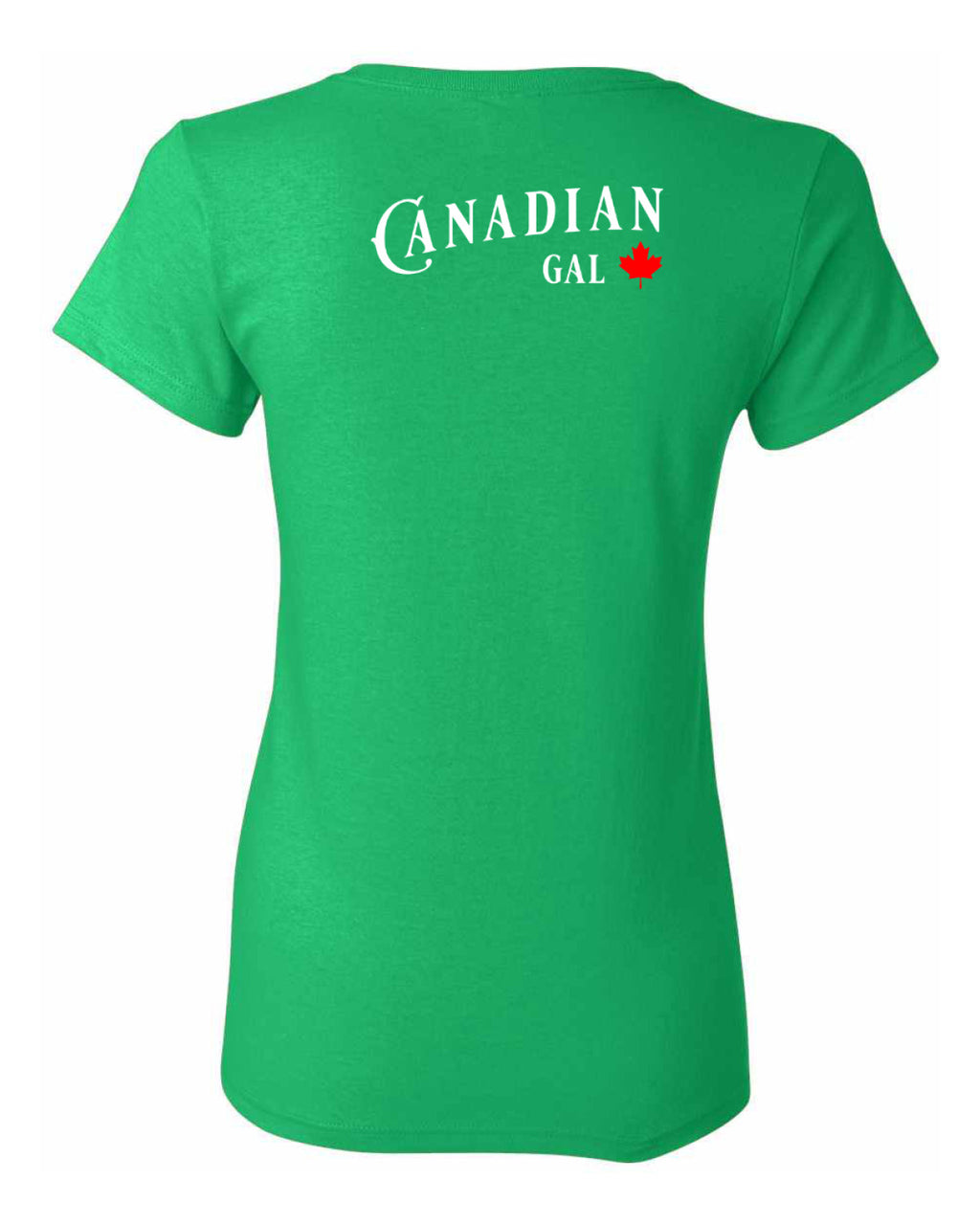 Canadian Gal Left Chest and Back Women's Tee
