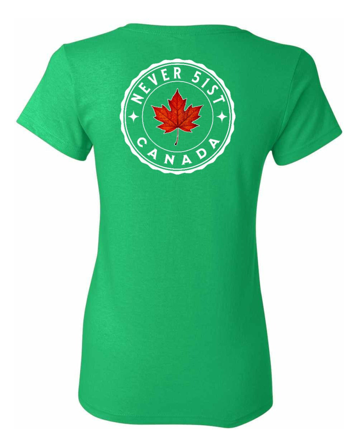 Never 51st Leaf Left Chest And Back Women's Tee