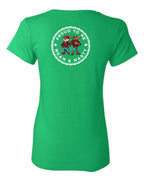 Proud to be Mean and Nasty Beaver and Moose Left Chest and Back Women's Tee