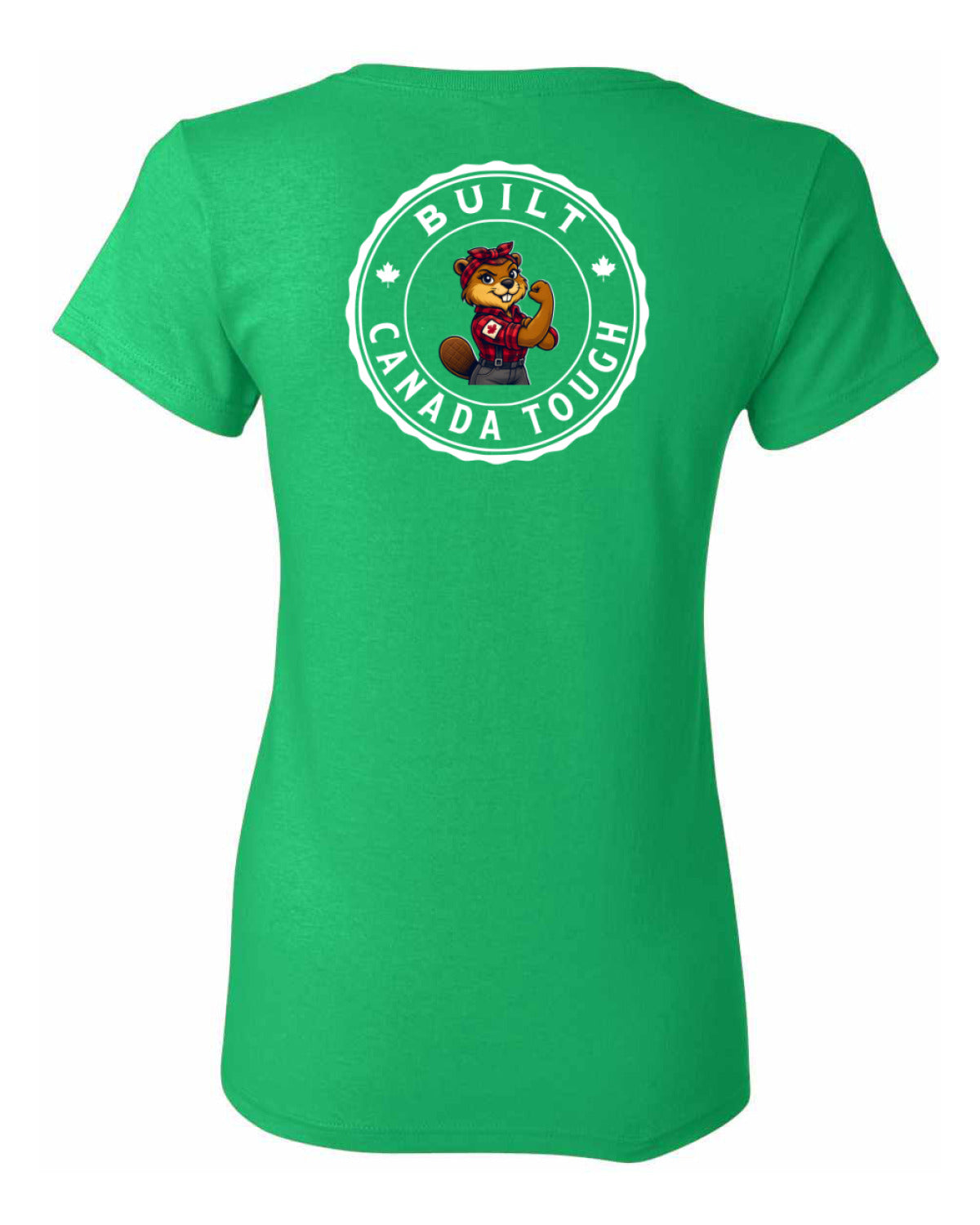 Built Canada Tough Rosie Left Chest and Back Women's Tee