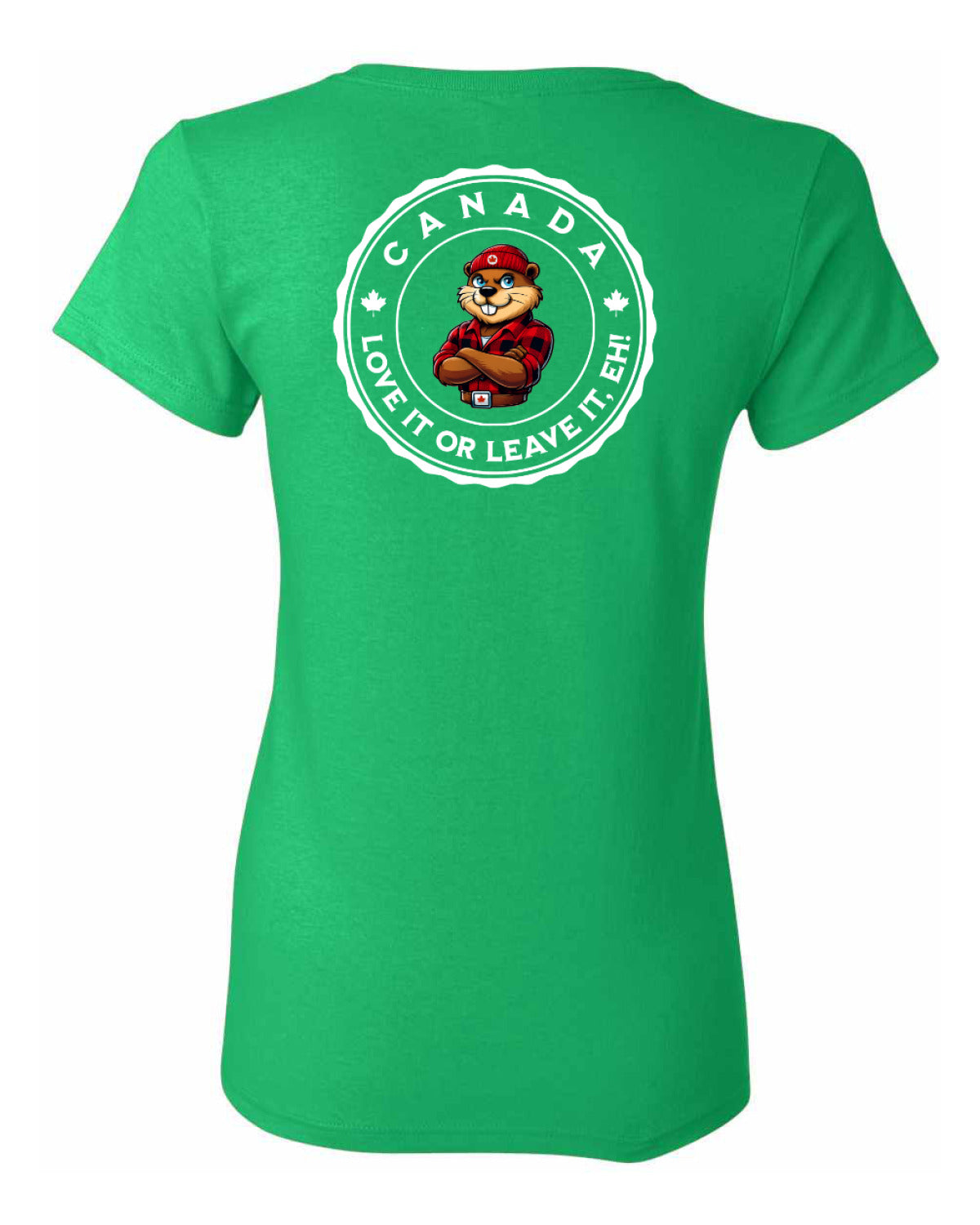 Canada Love it or Leave it Left Chest and Back Women's Tee