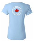 Canadian Strong Leaf Left Chest and Back Women's Tee