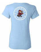 Canadian Strong Beaver Left Chest and Back Women's Tee