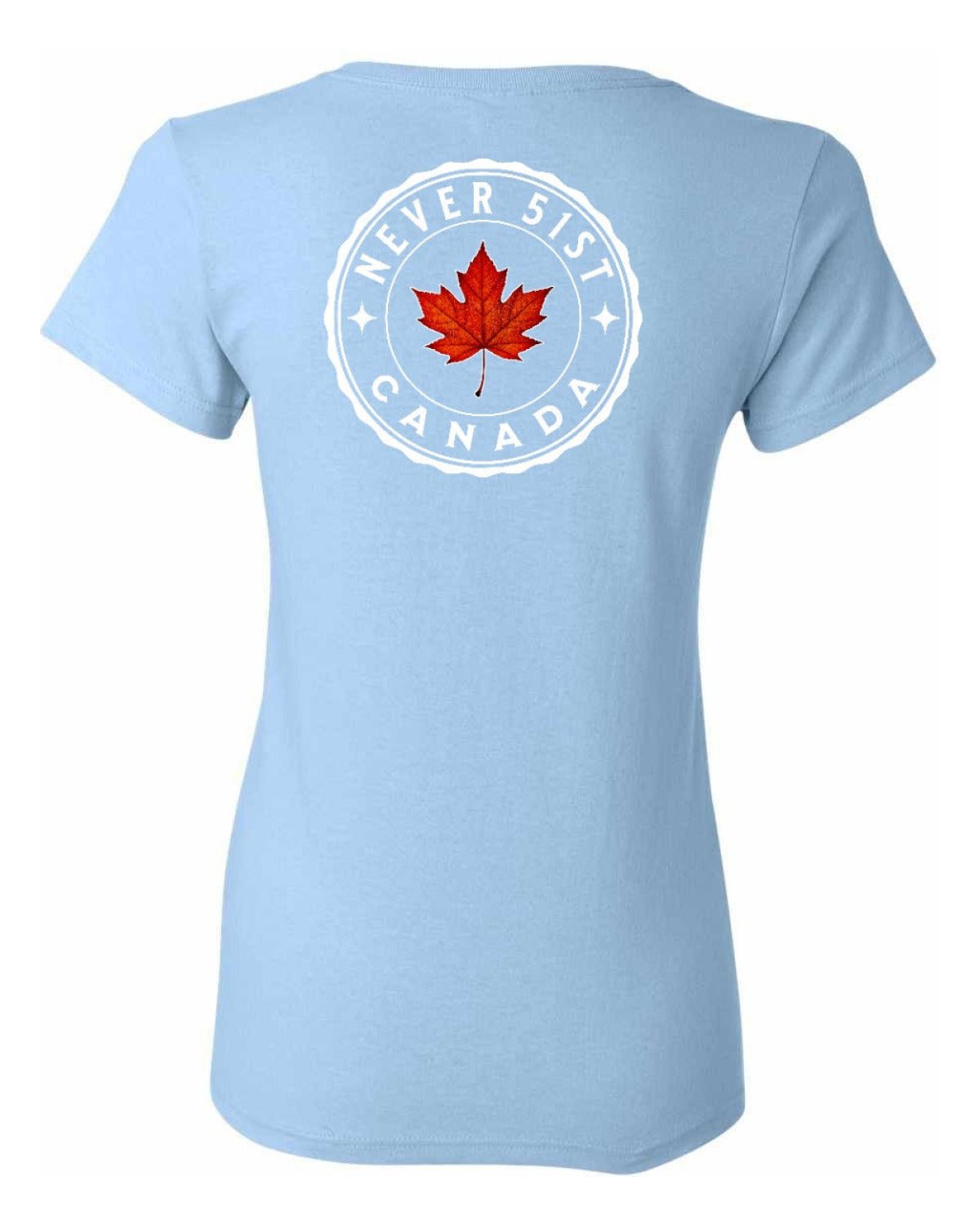 Never 51st Leaf Left Chest And Back Women's Tee