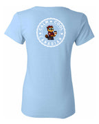 Calm Cool Canadian Rosie Sunglasses Left Chest and Back Women's Tee