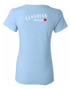 Canadian Woman Leaf Left Chest and Back Women's Tee