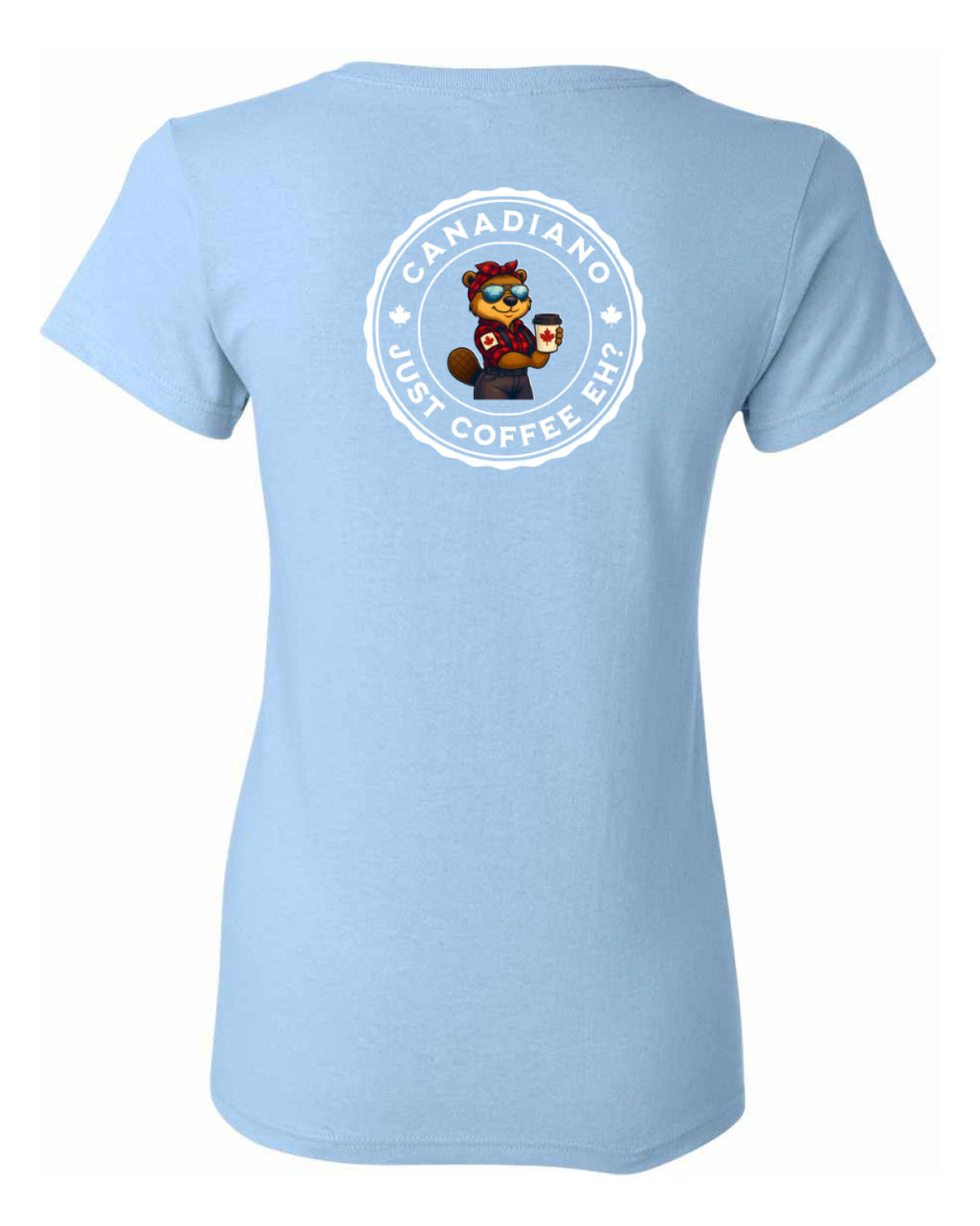 Canadiano Just Coffee eh! Rosie Sunglasses Left Chest and Back Women's Tee  (Copy)