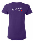 Canadian Gal Left Chest and Back Women's Tee