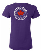 Calm Cool Canadian Leaf Left Chest And Back Women's Tee