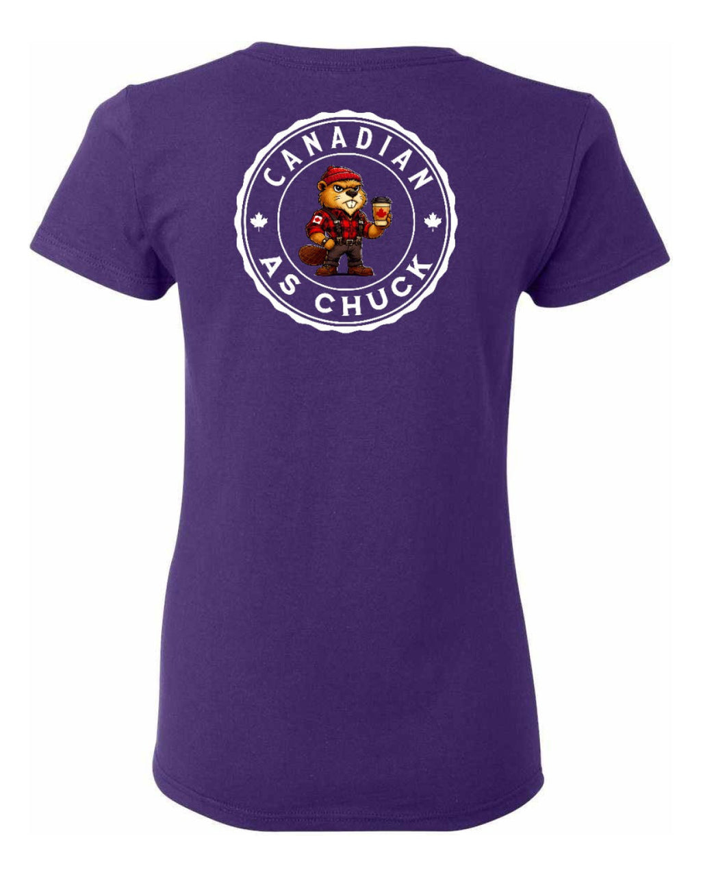 Canadian as Chuck Left Chest And Back Women's Tee