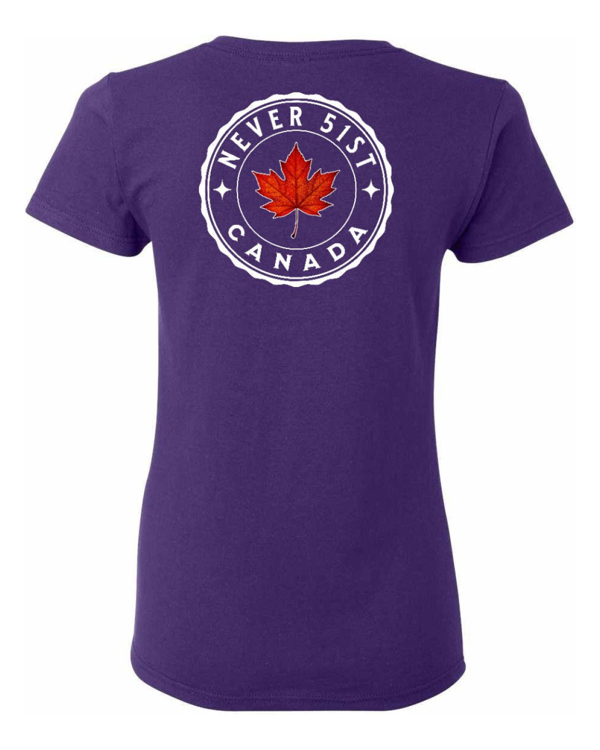 Never 51st Leaf Left Chest And Back Women's Tee