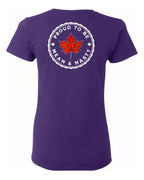 Proud to be Mean and Nasty Leaf Left Chest and Back Women's Tee