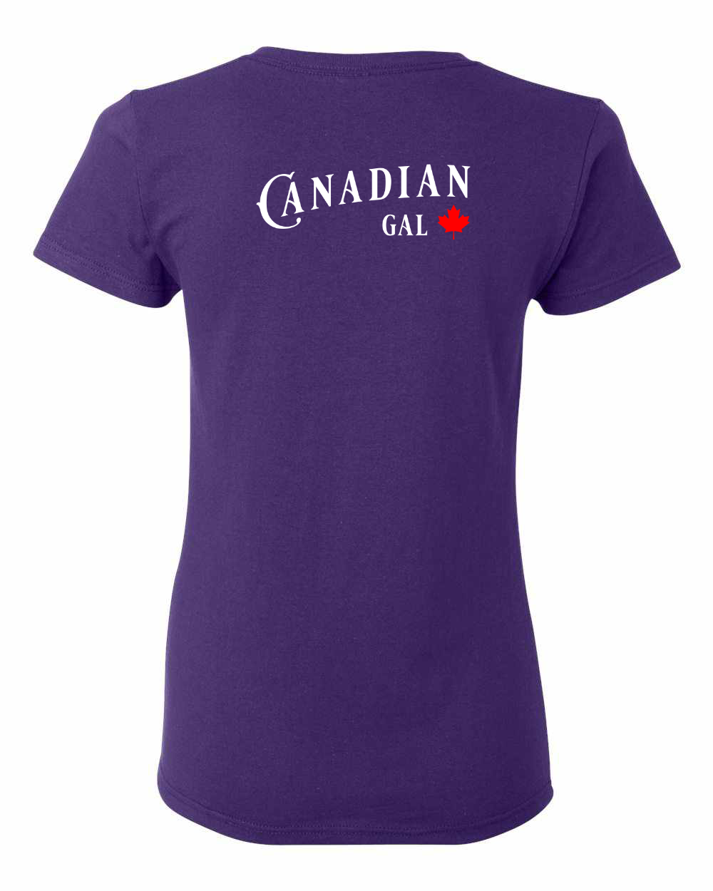 Canadian Gal Left Chest and Back Women's Tee - Gildan Canada (sewn Internationally)