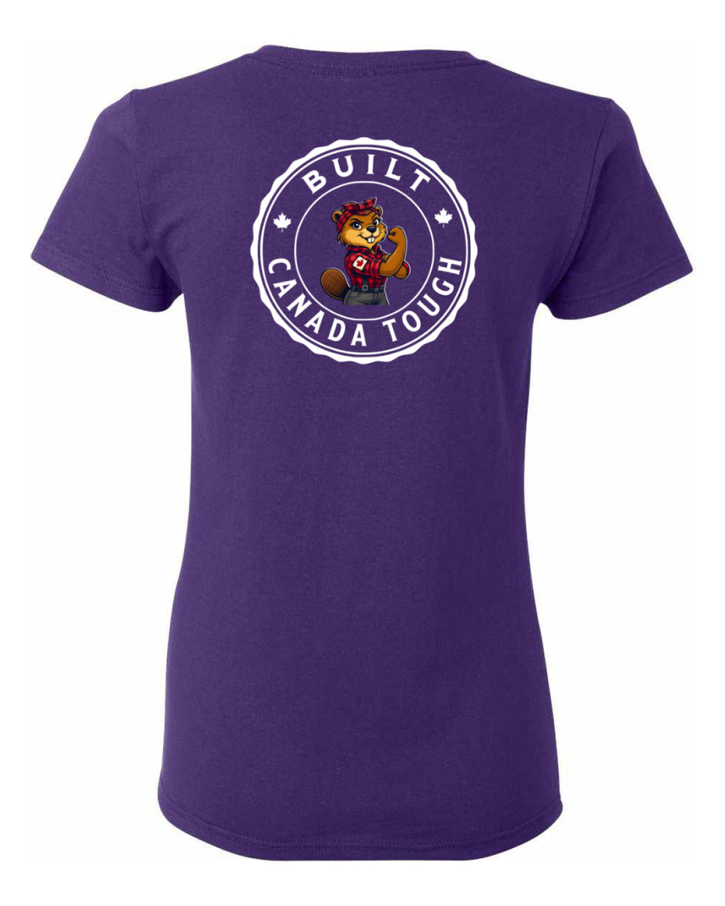 Built Canada Tough Rosie Left Chest and Back Women's Tee