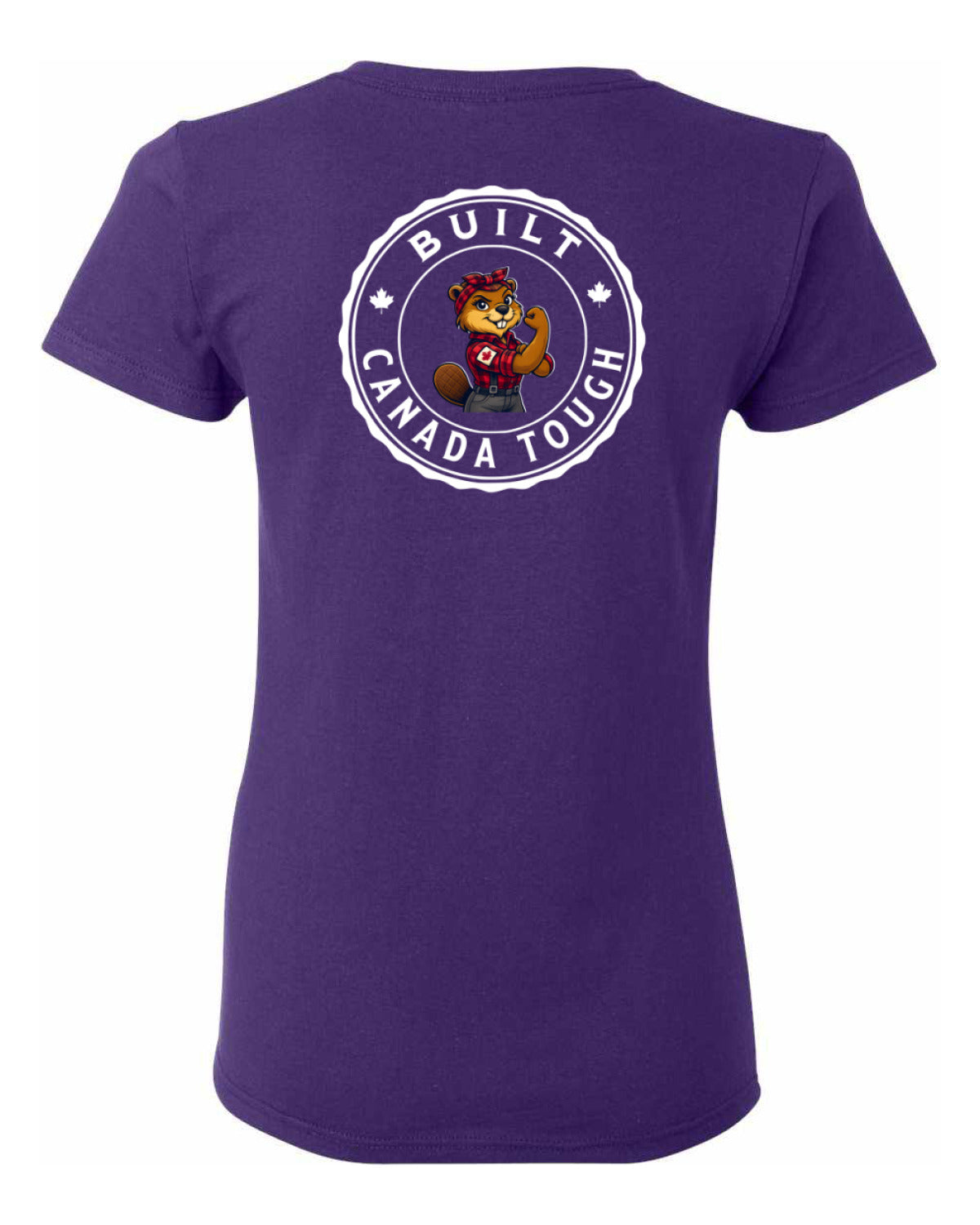Built Canada Tough Rosie Left Chest and Back Women's Tee