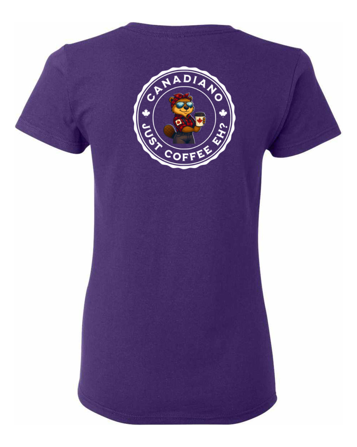 Canadiano Just Coffee eh! Rosie Sunglasses Left Chest and Back Women's Tee  (Copy)