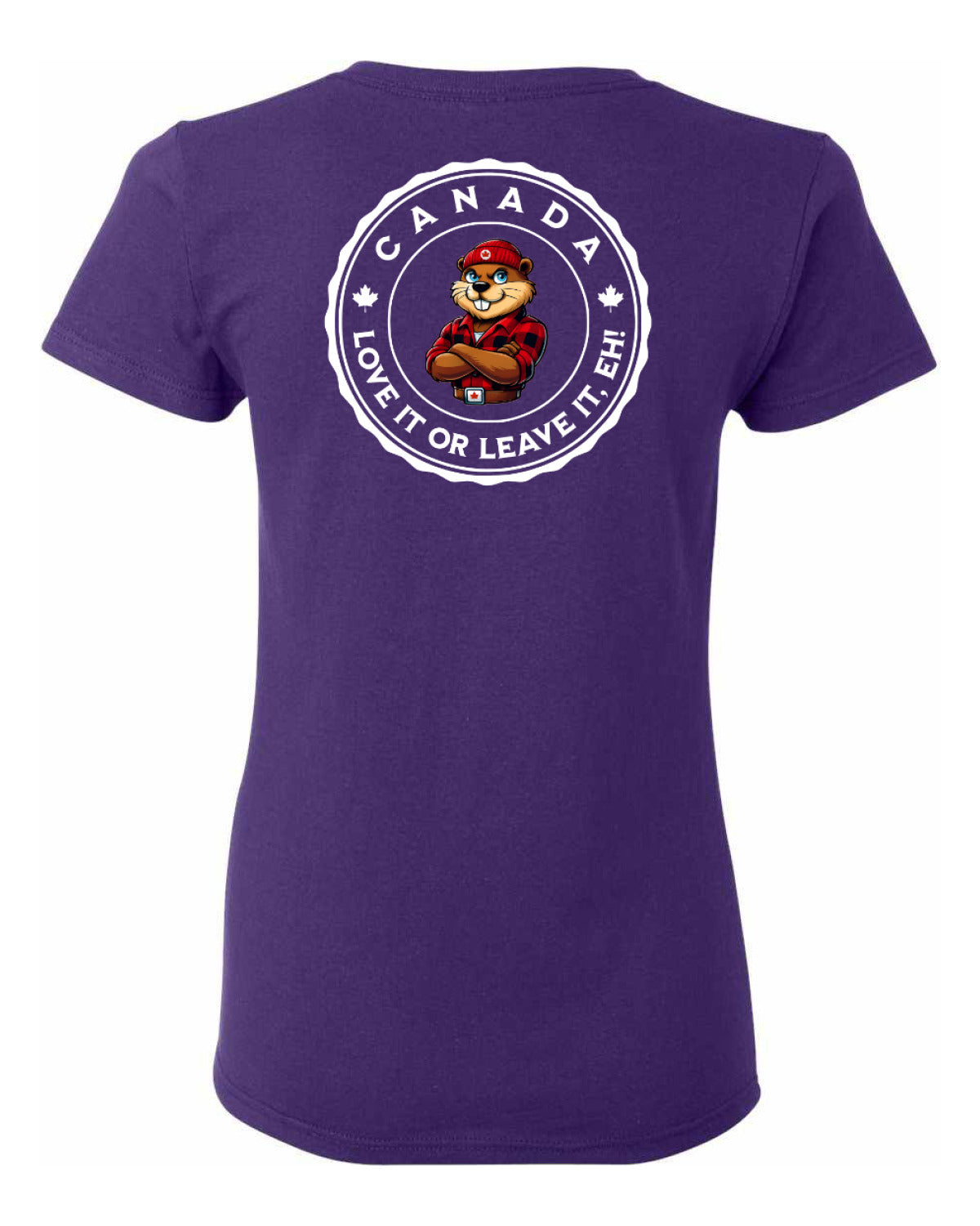 Canada Love it or Leave it Left Chest and Back Women's Tee