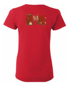 Canada Rose Design Tee Left Chest and Back Women's Tee