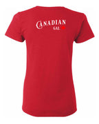 Canadian Gal Left Chest and Back Women's Tee