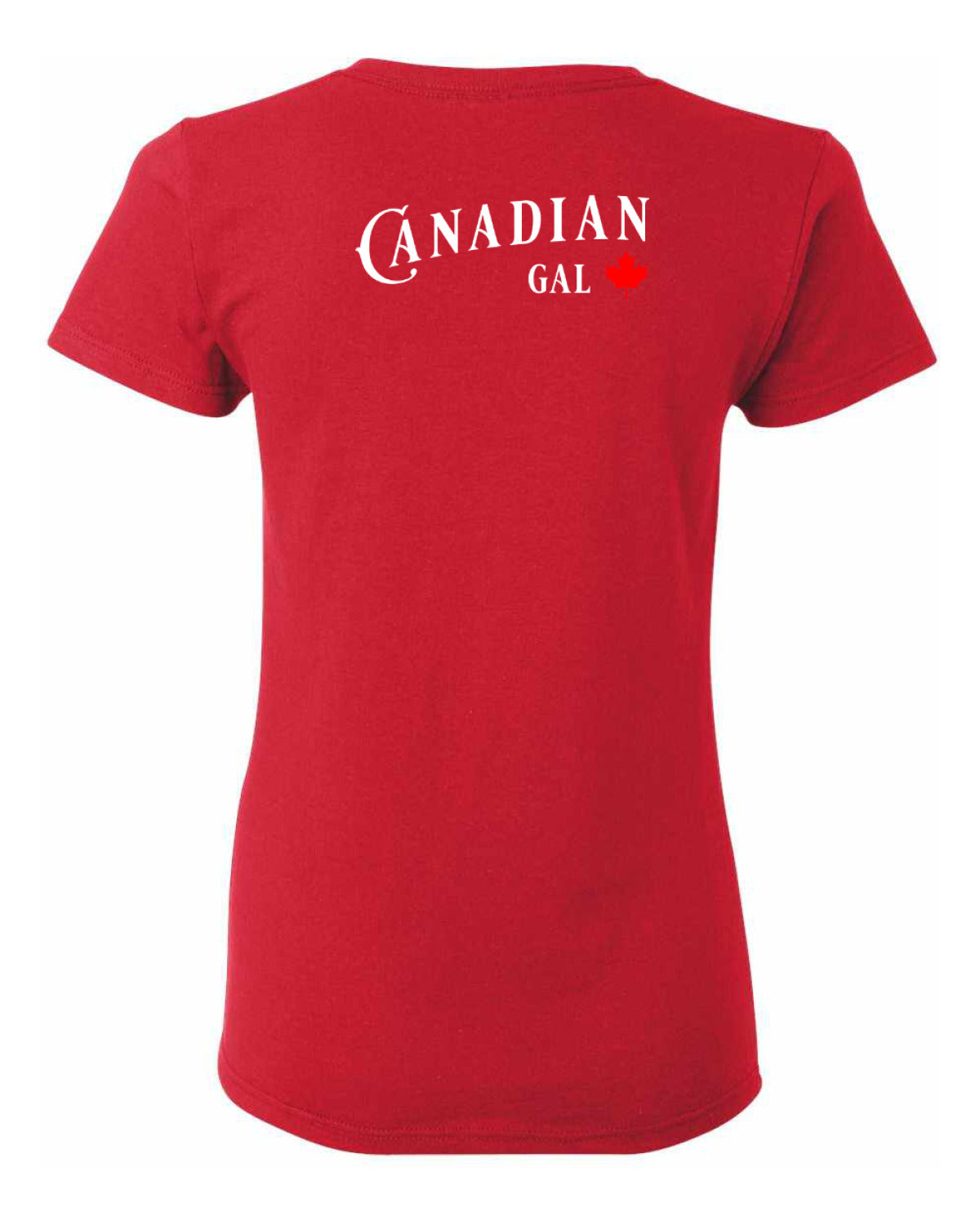 Canadian Gal Left Chest and Back Women's Tee