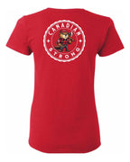 Canadian Strong Beaver Left Chest and Back Women's Tee