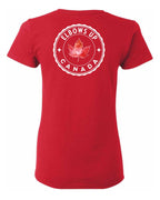 Elbows Up Leaf Left Chest and Back  Women's Tee