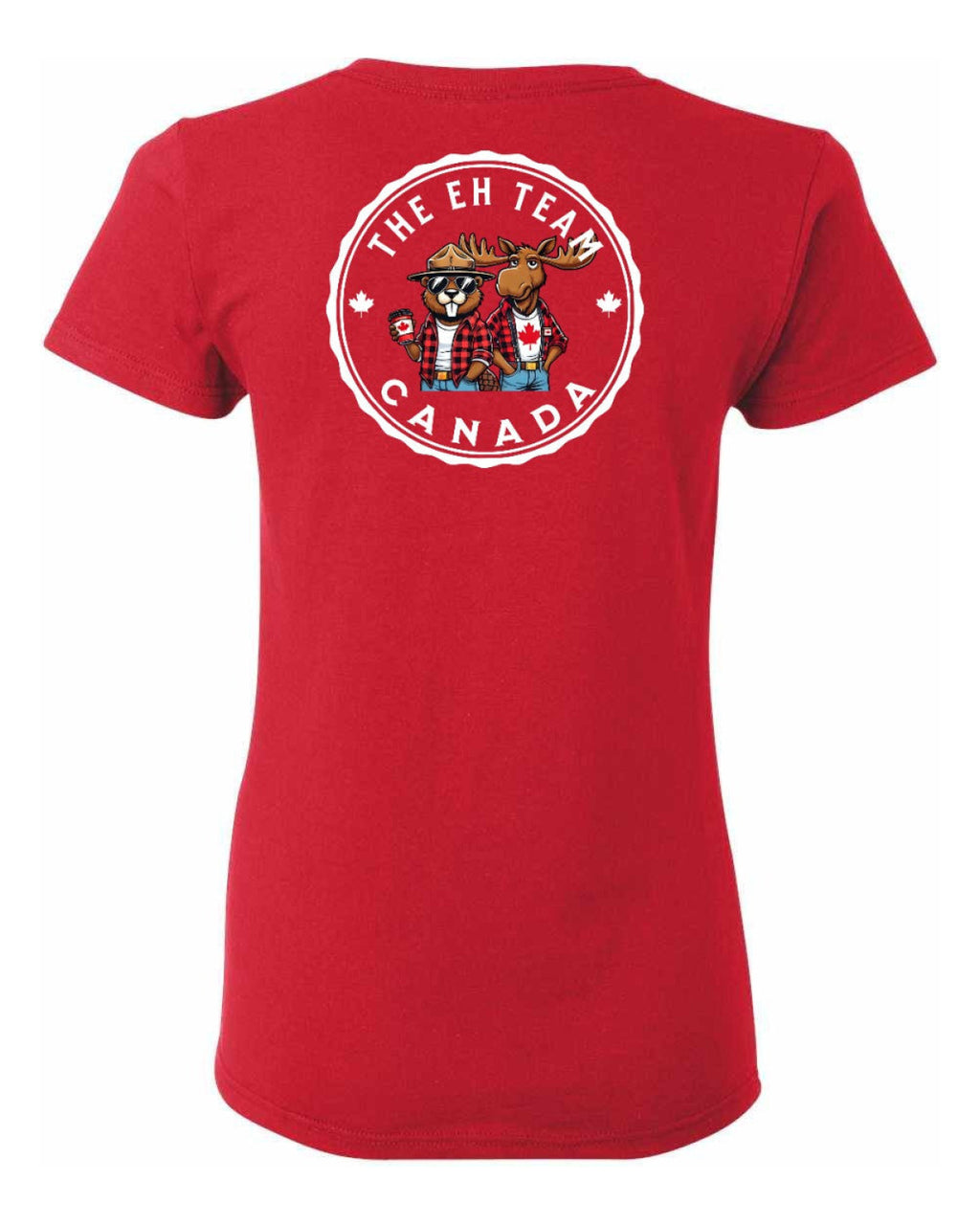 The Eh Team! Left Chest And Back Women's Tee
