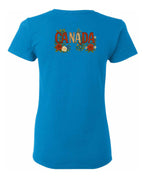 Canada Rose Design Tee Left Chest and Back Women's Tee