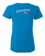 Canadian Gal Left Chest and Back Women's Tee