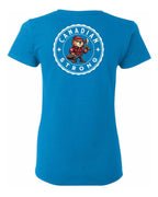 Canadian Strong Beaver Left Chest and Back Women's Tee