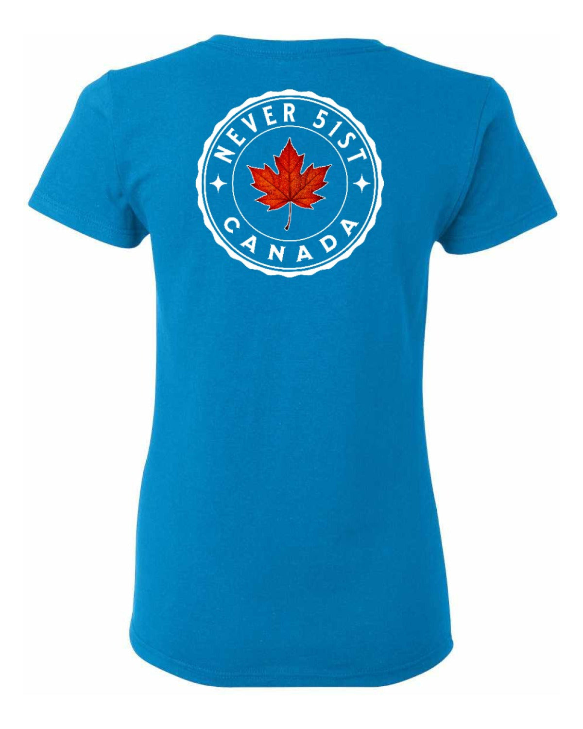 Never 51st Leaf Left Chest And Back Women's Tee