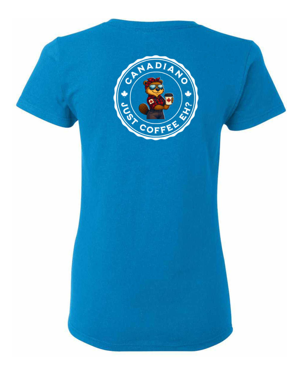 Canadiano Just Coffee eh! Rosie Sunglasses Left Chest and Back Women's Tee  (Copy)
