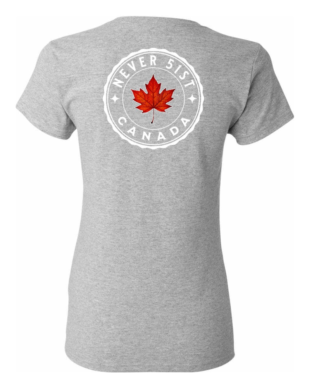 Never 51st Leaf Left Chest And Back Women's Tee