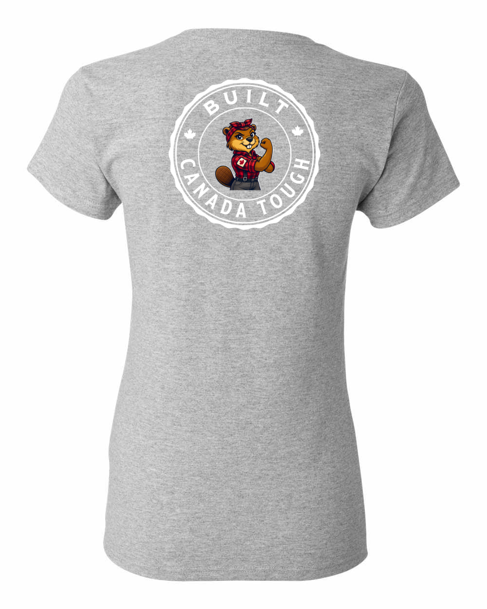 Built Canada Tough Rosie Left Chest and Back Women's Tee - Gildan Canada (sewn Internationally)